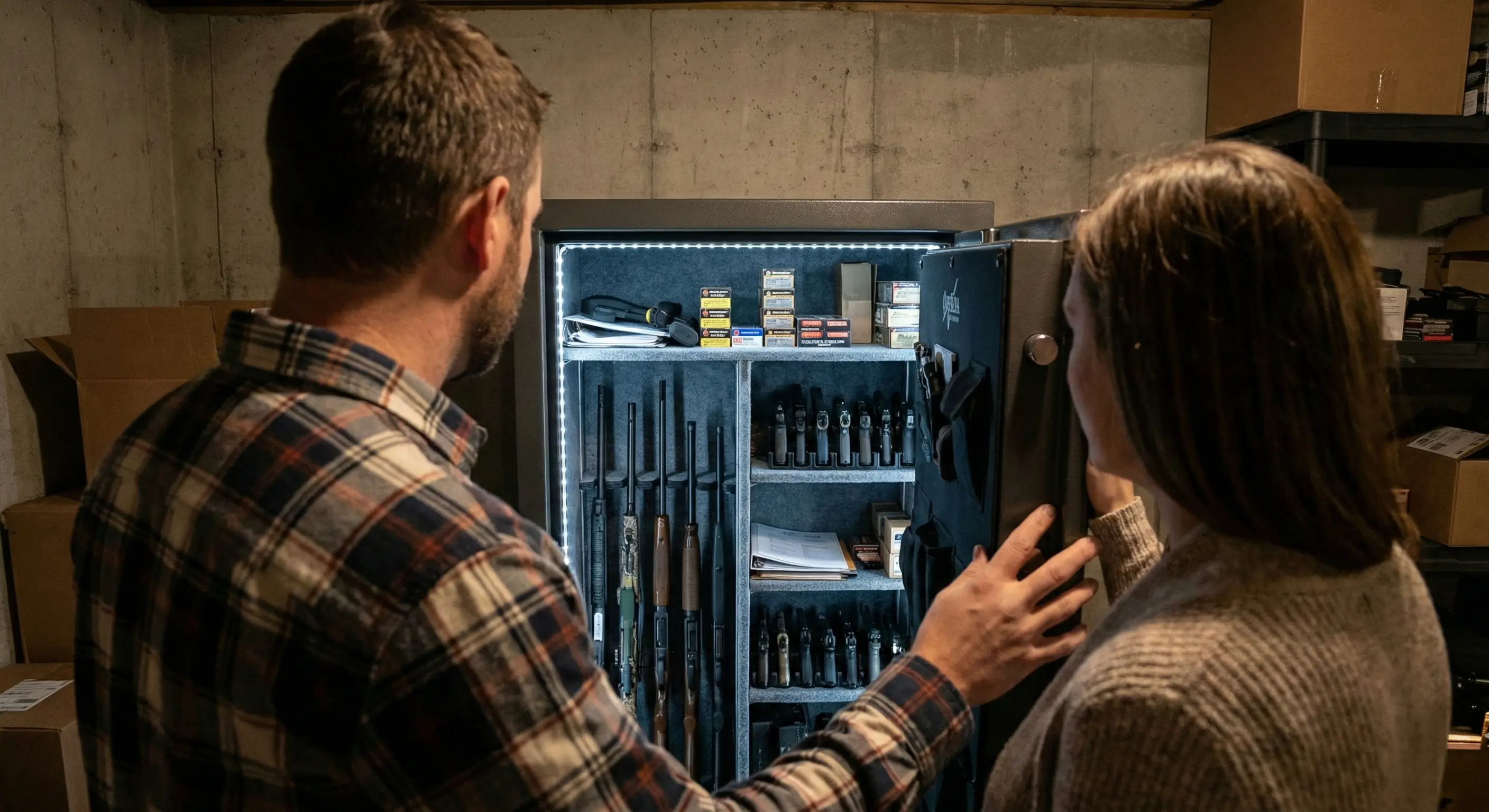 How do you secure firearms during estate administration?