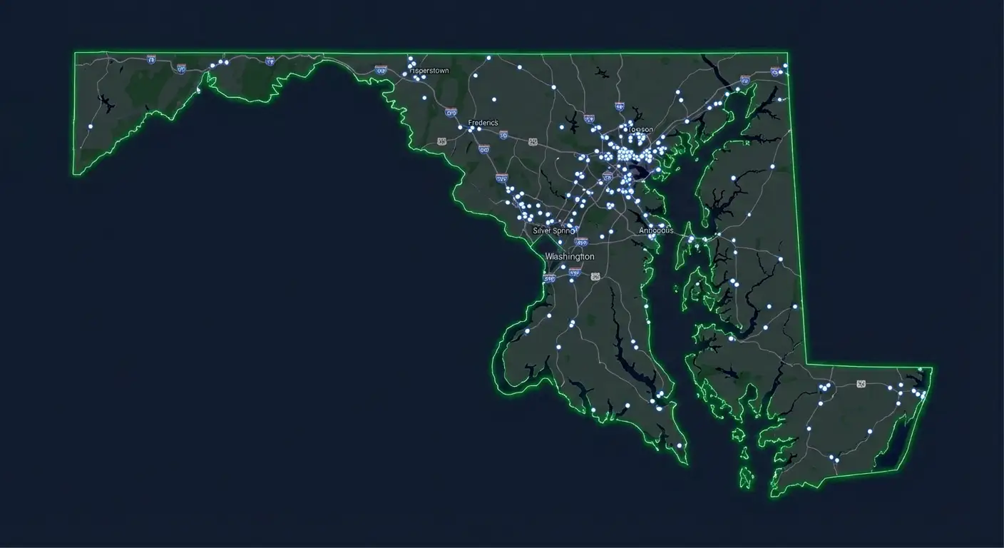 Firearm sellers across Maryland